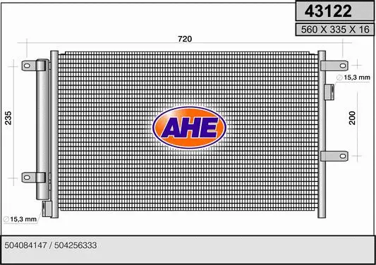 Condenseur, climatisation AHE 43122
