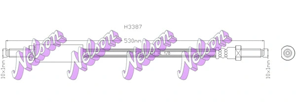 Flexible de frein KAWE H3387