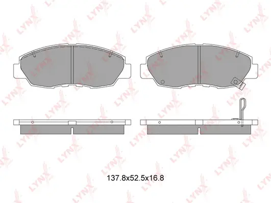 Kit de plaquettes de frein, frein à disque LYNXAUTO BD-3410