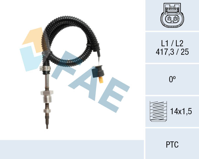 Capteur, température des gaz FAE 68112