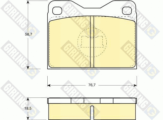 Kit de plaquettes de frein, frein à disque GIRLING 6102792