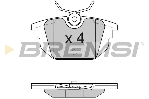 Kit de plaquettes de frein, frein à disque BREMSI BP2850