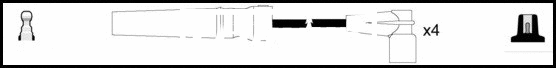 Kit de câbles d'allumage LEMARK HOES542