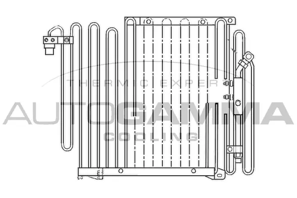 Condenseur, climatisation AUTOGAMMA 102572