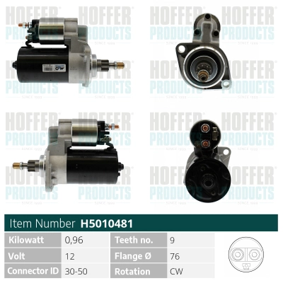 Démarreur HOFFER H5010481