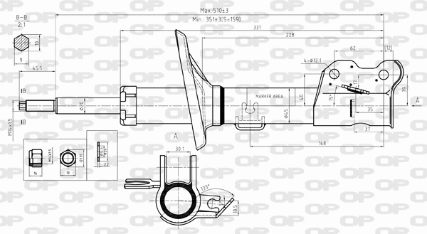 Amortisseur OPEN PARTS SAB8294.31