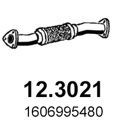 Tuyau d'échappement ASSO 12.3021