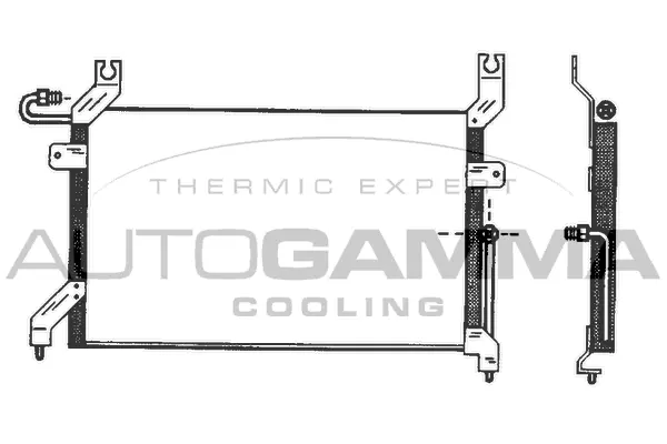 Condenseur, climatisation AUTOGAMMA 102793