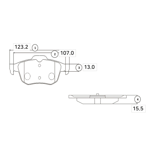 Kit de plaquettes de frein, frein à disque CTR GK0985