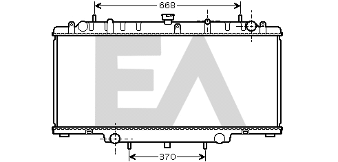 Radiateur, refroidissement du moteur EACLIMA 31R18101