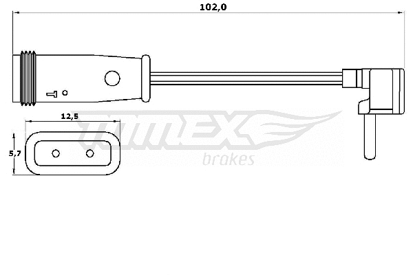 Contact d'avertissement, usure des plaquettes de frein TOMEX Brakes TX 30-78
