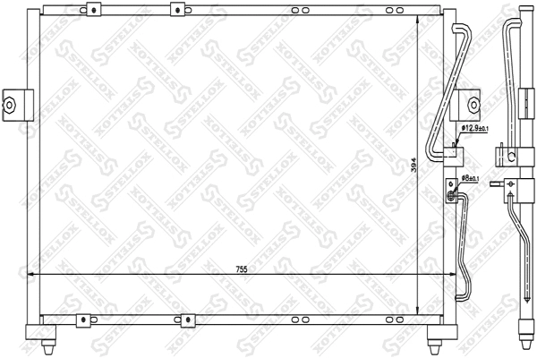Condenseur, climatisation STELLOX 10-45112-SX