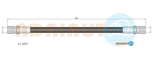 Flexible de frein ADRIAUTO 11.1217
