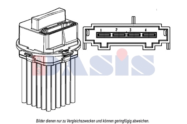 Régulateur, pulseur d'air habitacle AKS DASIS 700067N