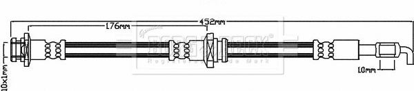 Flexible de frein BORG & BECK BBH8023