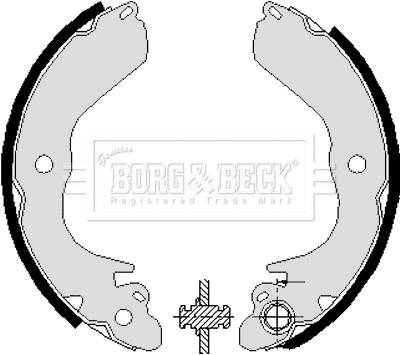 Jeu de mâchoires de frein BORG & BECK BBS6228