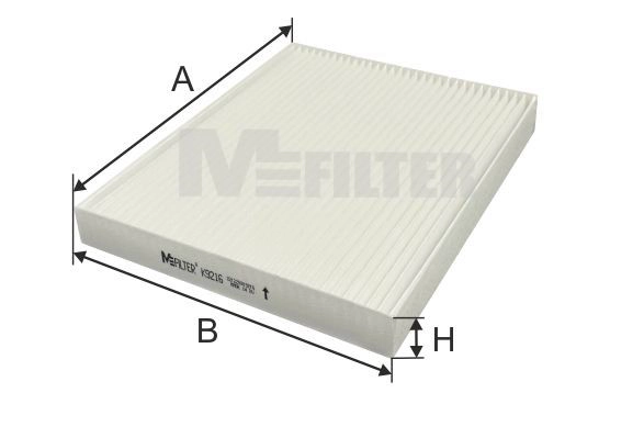 Filtre, air de l'habitacle MFILTER K 9216