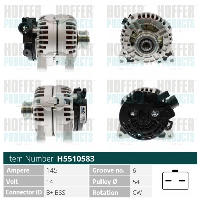 Alternateur HOFFER H5510583