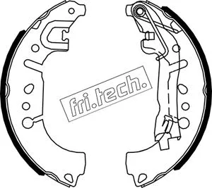 Jeu de mâchoires de frein fri.tech. 1034.127
