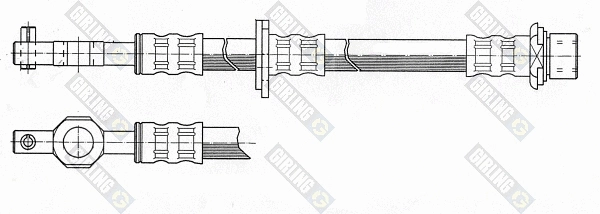 Flexible de frein GIRLING 9004203