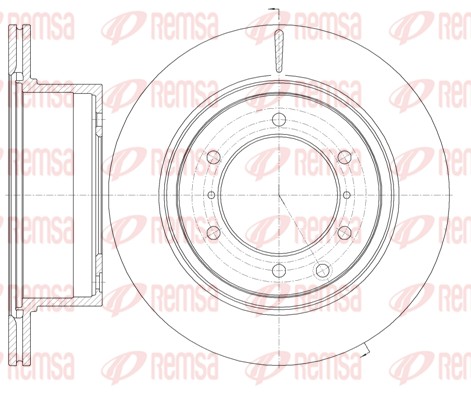 Disque de frein REMSA 61159.10