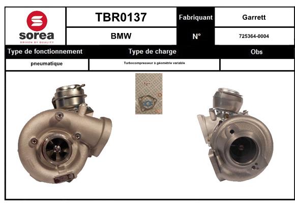 Turbocompresseur, suralimentation EAI TBR0137