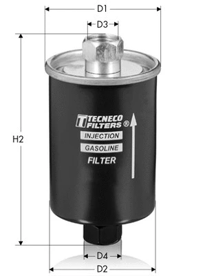 Filtre à carburant TECNECO FILTERS IN3727