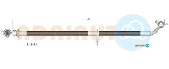 Flexible de frein ADRIAUTO 12.1216.1