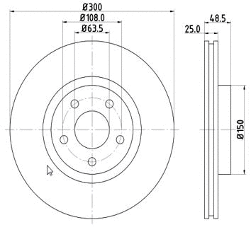 Disque de frein MTR 12108532