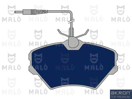 Kit de plaquettes de frein, frein à disque AKRON-MALÒ 1050672