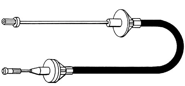 Tirette à câble, commande d'embrayage CEF FO01176