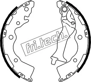 Jeu de mâchoires de frein fri.tech. 1046.218