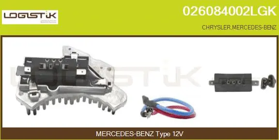 Résistance, pulseur d'air habitacle LGK 026084002LGK
