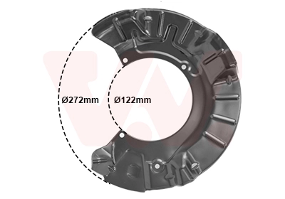 Déflecteur, disque de frein VAN WEZEL 0502372