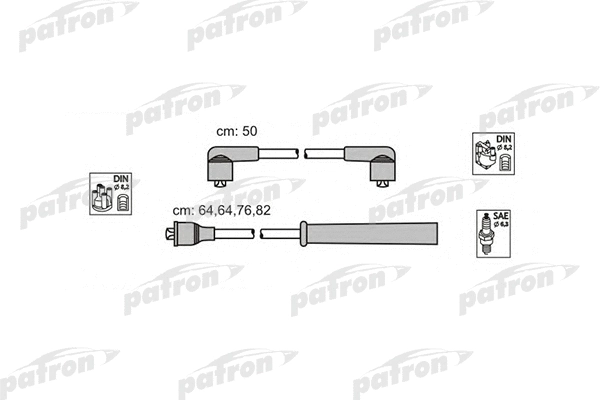 Kit de câbles d'allumage PATRON PSCI1016