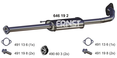 Silencieux central ERNST 646192