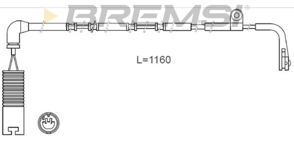 Contact d'avertissement, usure des plaquettes de frein BREMSI WI0644