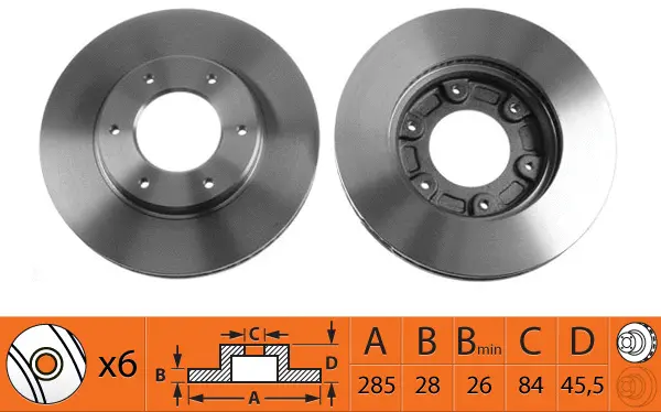 Disque de frein SB BR21161T
