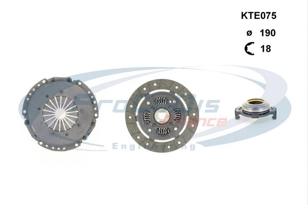 Kit d'embrayage PROCODIS FRANCE KTE075