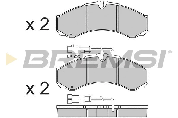 Kit de plaquettes de frein, frein à disque BREMSI BP3361