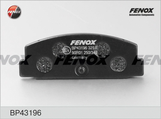 Kit de plaquettes de frein, frein à disque FENOX BP43196