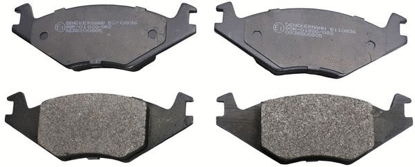 Kit de plaquettes de frein, frein à disque DENCKERMANN B110836