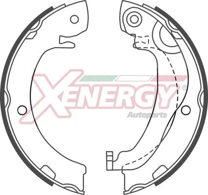 Jeu de mâchoires de frein, frein de stationnement AP XENERGY X50725