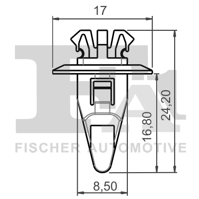 Clip, enjoliveur FA1 77-40042.25