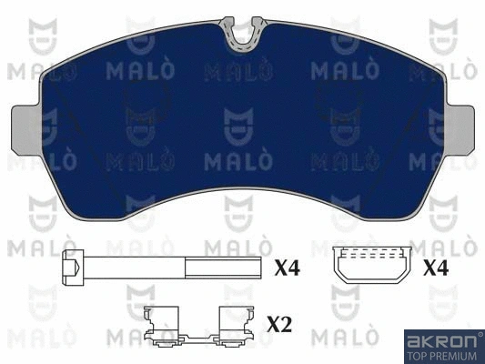 Kit de plaquettes de frein, frein à disque AKRON-MALÒ 1050619