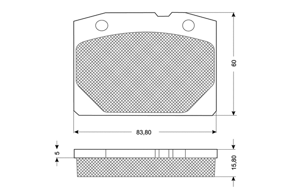Kit de plaquettes de frein, frein à disque PROCODIS FRANCE PF1031