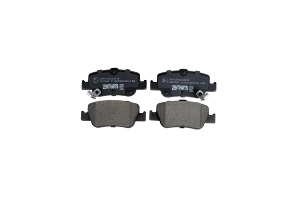 Kit de plaquettes de frein, frein à disque ZentParts Z07282