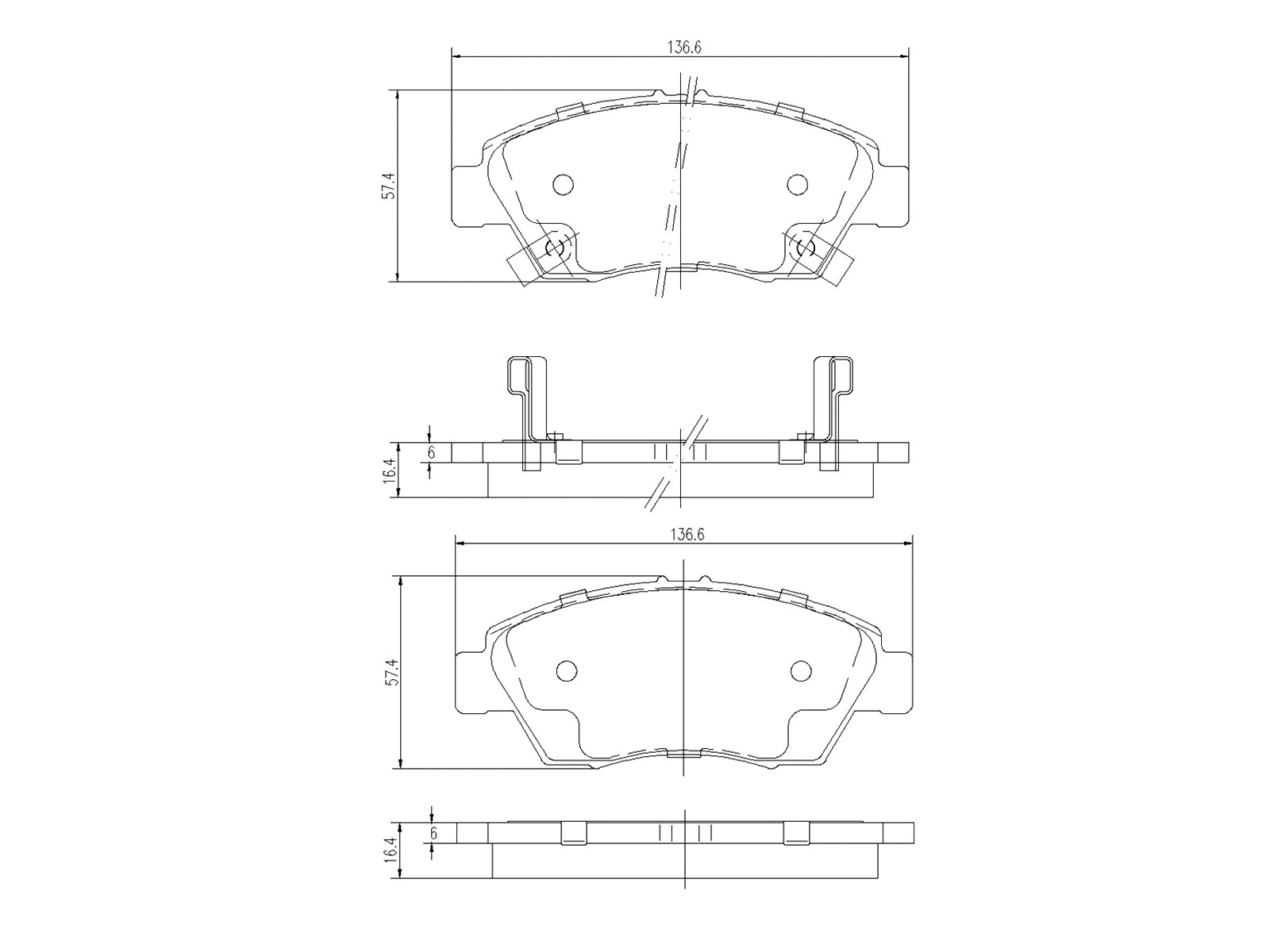 Kit de plaquettes de frein, frein à disque A.Z. Meisterteile AZMT-44-022-1397