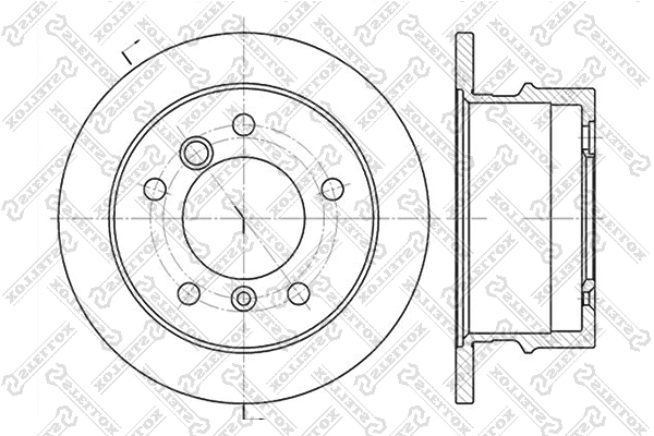 Disque de frein STELLOX 6020-3337-SX