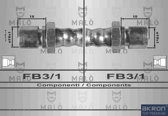 Flexible de frein AKRON-MALÒ 8541